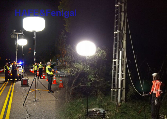 Portable 800w LED Balloon 360° Lighting For Nighttime Construction Rescue