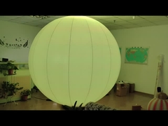 Balão de Iluminação LED RGB Redondo de 2,2m 20W com Base de Ventoinha para Exposições