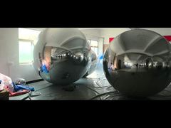 Assistir: 2m, 2,5m, 3m Balões Espelhados de PVC Prateado Pendurados no Teto Use Vitrine