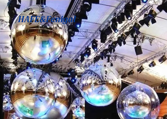 Event Party PVC Inflatable Mirror Ball Colorful Balloon Double Layer