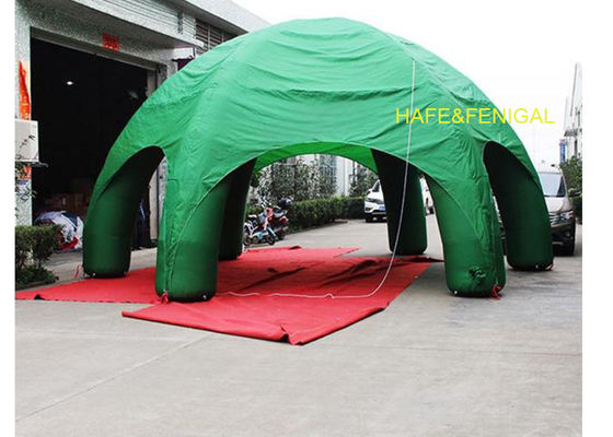 Long 6m Height 3m Green Spider Inflatable Dome Tent Advertising With Logo