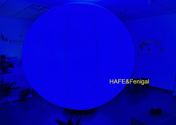 Dia.2.2m Balloon Light With Fan Chassis Continuous Inflation For Exhibition Halls