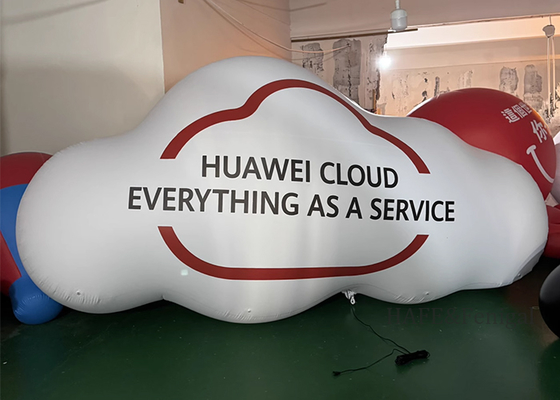 Inflatable Cloud Model With Special-Shaped Cloud-Shaped 3D Decoration, Luminous And Customizable Logo