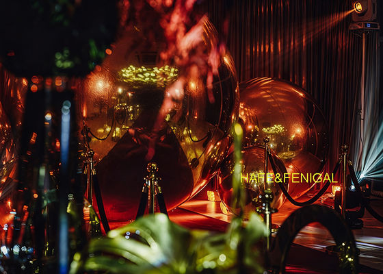 Durable PVC 2-Layer Golden Mirror Balloons For Event Planners And DIY Decorators