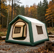 Weather Resistant Inflatable Air Tent with Easy Setup and Dual-Chamber Air Frame for Camping and Outdoor Events
