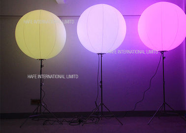 Free Switch RGB Inflatable Led Light , Tripod Stand Dimmable Inflatable Led Lantern
