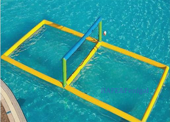 Estrutura inflável para quadra de voleibol aquático Brinquedo de entretenimento Parque de diversões aquáticas Personalizado