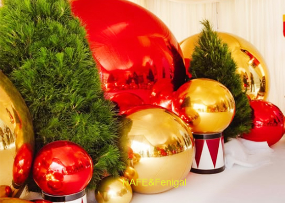 Balão Espelhado PVC de 2 Camadas 0,4m-10m para Decoração de Natal
