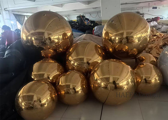 Balão de espelho de prata de camada dupla de PVC para decoração de eventos e festivais