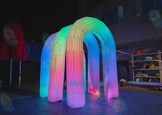 Arched illuminated inflatable tent, lighting up your outdoor life with a single touch