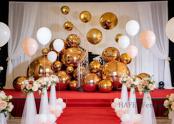 Placa Refletora Espelhada Colorida Espelho PVC Decoração Ativa Esférica