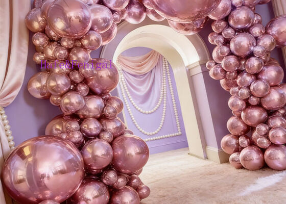 Balão de espelho inflável de PVC com superfície metálica brilhante para aplicações decorativas