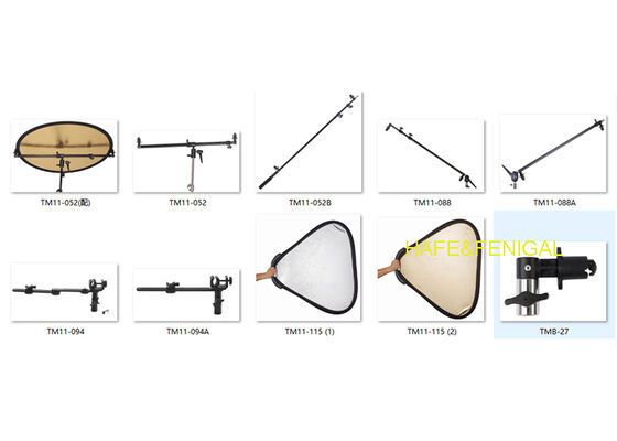 Refletor portátil de dupla face e braçadeira de refletor para configurações de iluminação fixa em estúdio