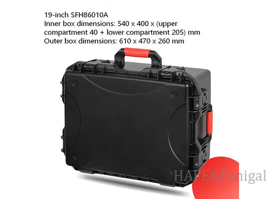 Caixa de segurança de plástico portátil, à prova d'água e de choques, multifuncional