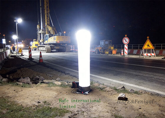 Torre de luz inflável durável para transporte fácil e instalação rápida em locais remotos