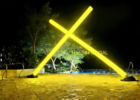 Dual White Or RGBW Pixel LED Innovative Inflatable Lock-Air System Tube Structure Light