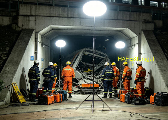 Luz de Balão Sun LED600DC AP 600W com 90.000 Lumens e Operação Silenciosa para Resgate de Emergência