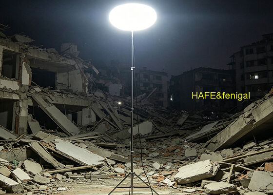 Luz de balão da série Sun AP com iluminação uniforme de 360° Soluções de energia flexíveis e operação silenciosa para locais de desastre