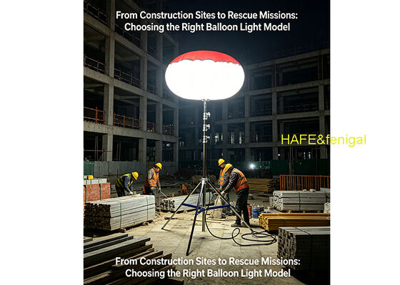 Luz de Balão LED de 400W com Tripé Portátil para Iluminação de Emergência em Desastres