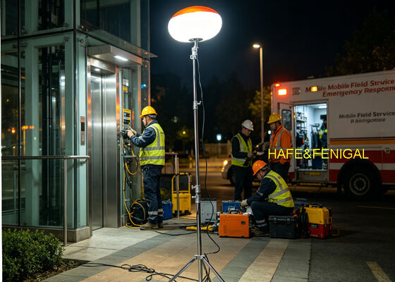 200W LED Balloon Light with IP65 Waterproof Rating and AC/DC Dual Power for Professional Field Use