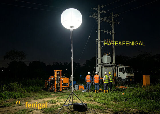 Luz de Balão LED de 400W a Bateria para Operações Silenciosas Fora da Rede