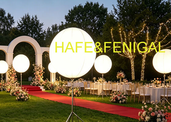 Luz de Balão Pearl EN: Luz inflável LED de 200W com envelope personalizável e opção de CC portátil para eventos