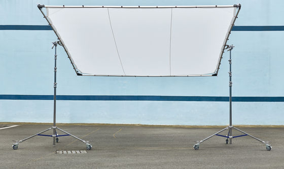 Sistema de quadro aéreo curvo da série THF com tecido macio para controle de luz mais suave e vários tamanhos