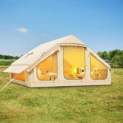 Tenda de ar inflável durável com alta resistência ao vento, fácil instalação e design portátil para eventos ao ar livre