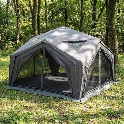 Barraca de Ar Inflável Portátil Abrigo Impermeável Ideal para Acampamentos ao Ar Livre, Festivais, Emergências e Acomodações Temporárias