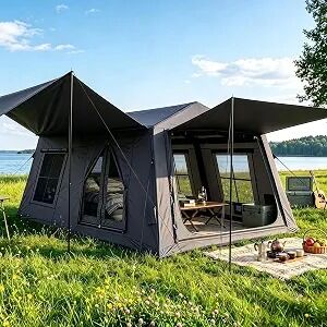 Tenda de ar inflável leve projetada para montagem rápida, proteção contra intempéries e versátil em atividades e eventos ao ar livre
