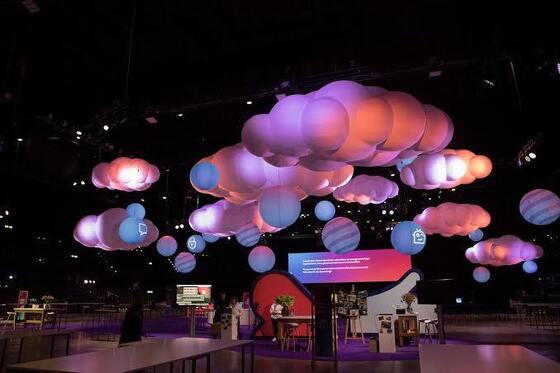Bola LED Personalizada com Impressão de Logotipo e Bola Inflável LED à Prova d'Água em PVC com Toque para Mudar de Cor para Eventos