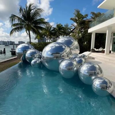 Balão de espelho inflável de PVC de 2 camadas resistente a intempéries com protetor solar UV5+ para instalações ao ar livre